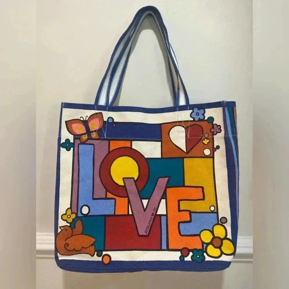 Brighton Power Of Love Canvas Tote Large - Picture 2 of 6